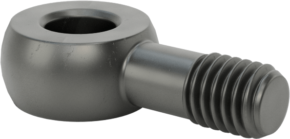 Sağ El Kısmen Dişli Çubuk Ucu Cıvatası, M8 x 1.25mm, 25 mm Merkez Uzunluğu, 9 mm Diş Uzunluğu, 55000 PSI