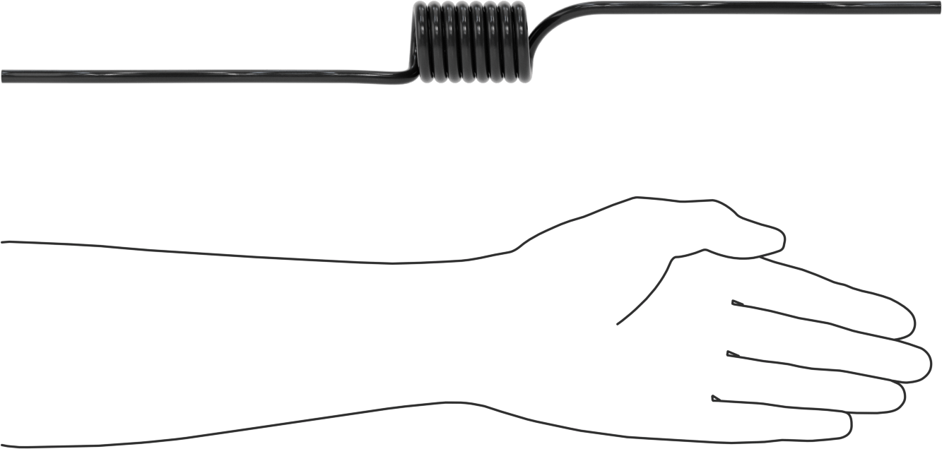 Kendinden Geri Çekilen Sert Poliüretan Boru, Hava ve Su için, Opak Siyah, 4 mm ID, 6 mm OD, 1 M Uzunluk