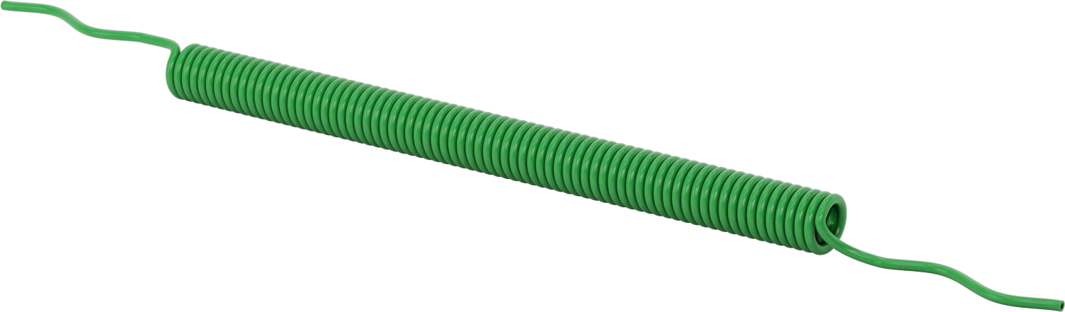 Kendinden Geri Çekilen Sert Poliüretan Boru, Opak Floresan Yeşil, 5 mm ID, 8 mm OD, 10 M Uzunluk