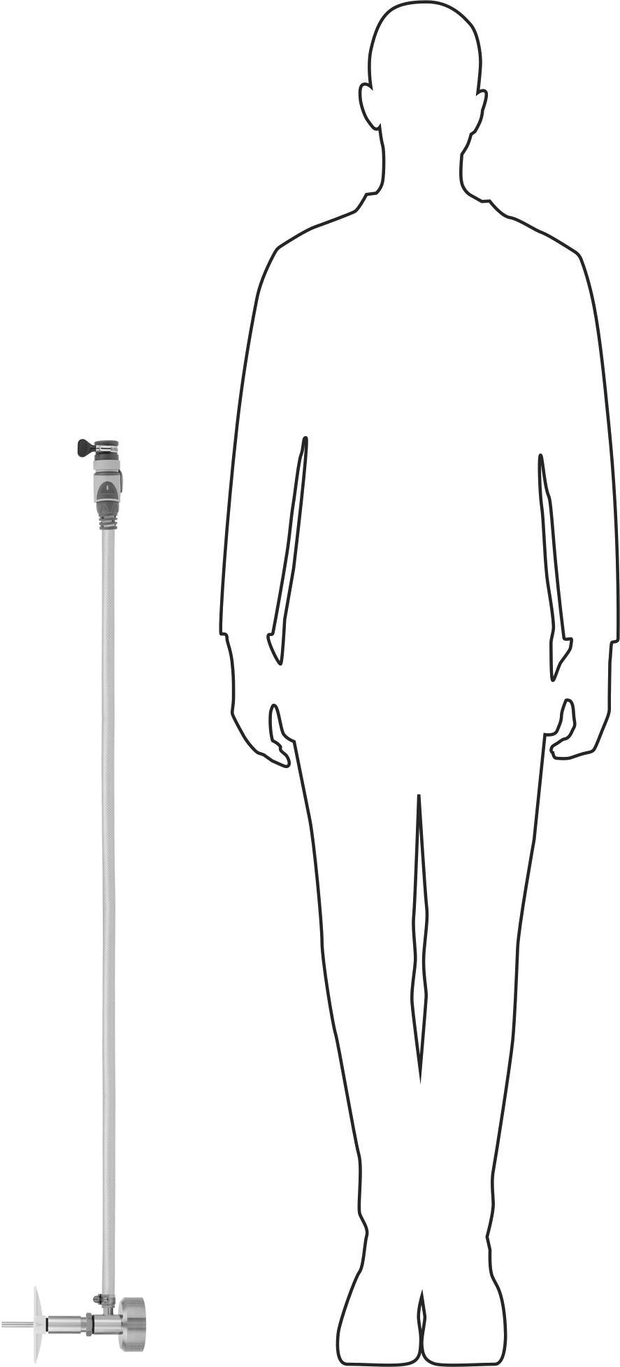 Cam Eşya Yıkayıcı, 3/8“ ila 4” Açıklık Çapı için