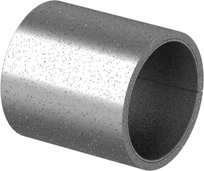 Kuru Çalışmalı Metal Takviyeli PTFE Kovanlı Rulman, Çelik Kabuk ile, Bronz Sırtlı, 1/2" Mil Çapı için, 5/8" Uzunluk