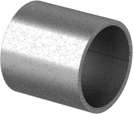 Kuru Çalışmalı Metal Takviyeli PTFE Kovanlı Rulman, Çelik Kabuk ile, Bronz Sırtlı, 7/8" Mil Çapı için, 1" Uzunluk
