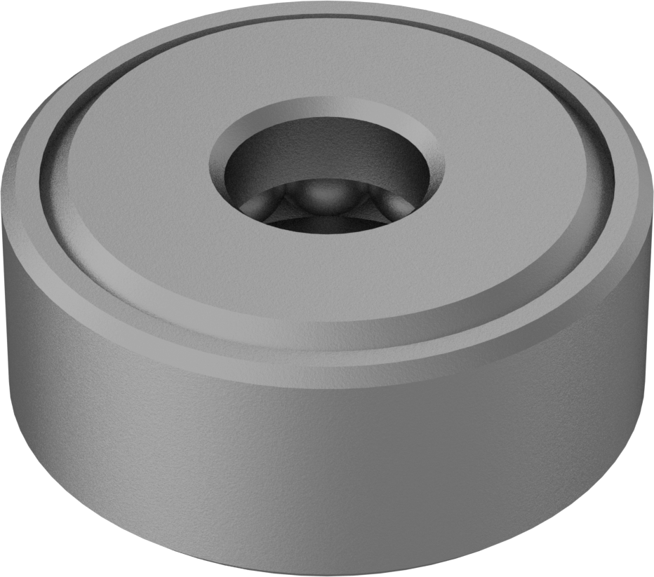 Tek Parça Baskı Bilyalı Rulman, Ekranlı, 3/8" Mil Çapı, 1-3/16" OD