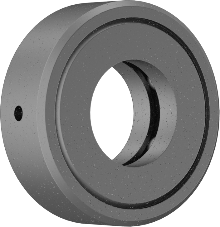 Tek Parça Baskı Bilyalı Rulman, 7/8" Mil Çapı için, 1-27/32" OD, Ekranlı