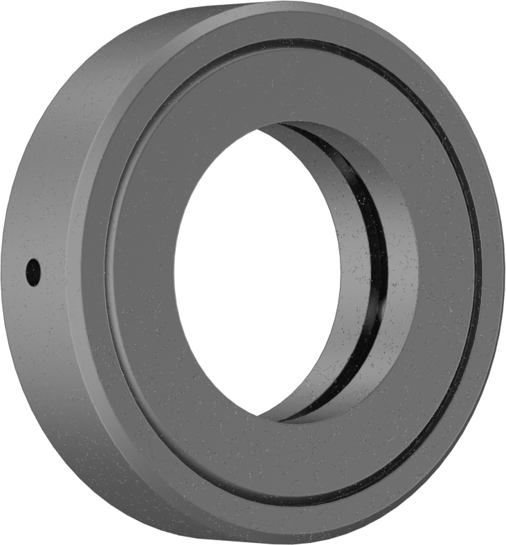 Tek Parça Baskı Bilyalı Rulman, 1-3/8" Mil Çapı için, 2-15/32" OD, Ekranlı