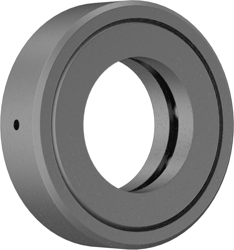 Tek Parça Baskı Bilyalı Rulman, 1-5/8" Mil Çapı için, 2-31/32" OD, Ekranlı