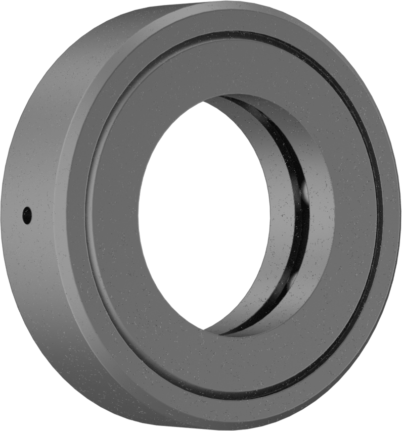 Tek Parça Baskı Bilyalı Rulman, 1-3/4" Mil Çapı için, 3-3/32" OD, Ekranlı
