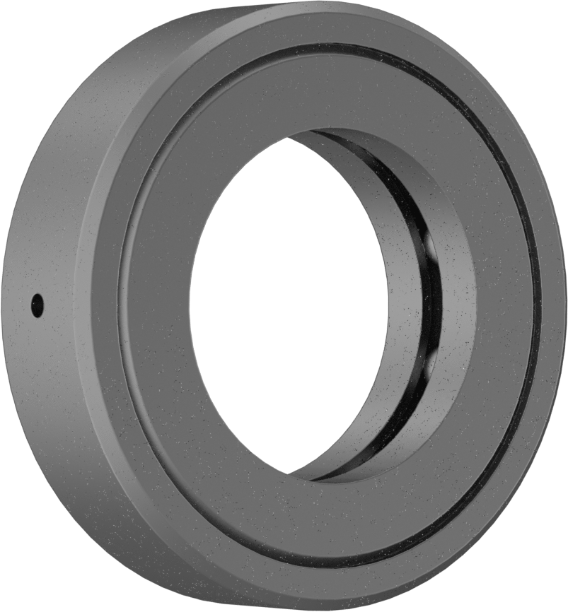 Tek Parça Baskı Bilyalı Rulman, 1-7/8" Mil Çapı için, 3-7/32" OD, Ekranlı