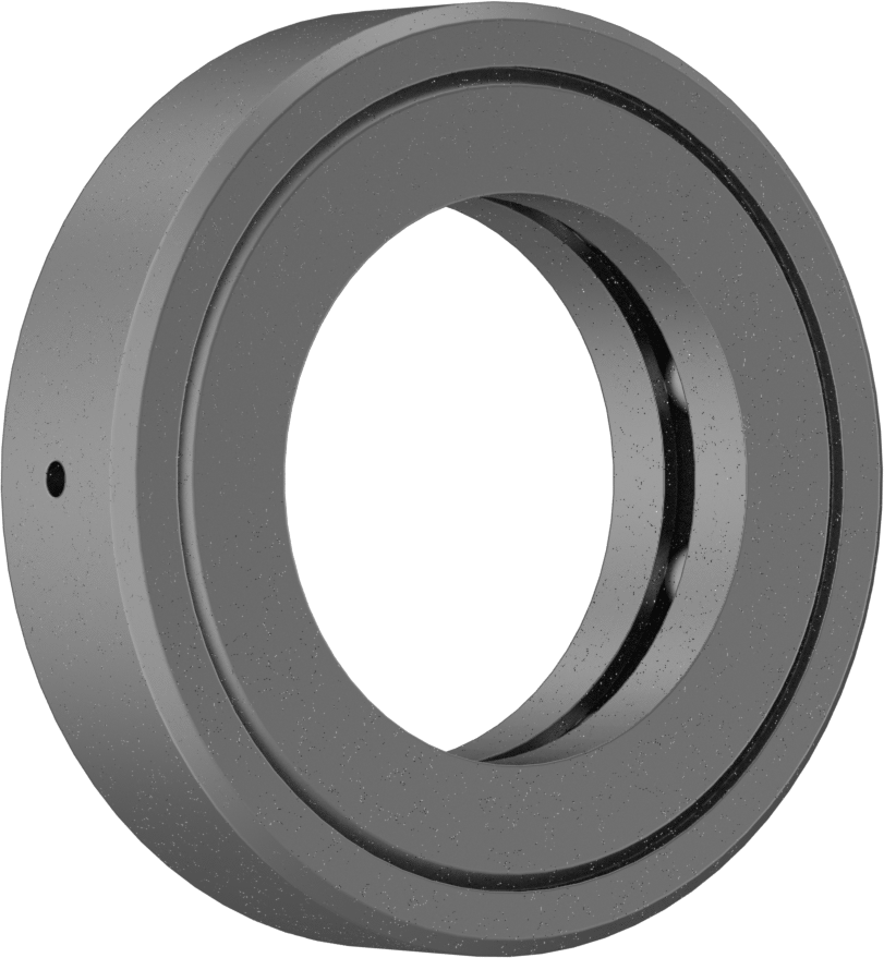 Tek Parça Baskı Bilyalı Rulman, 2" şaft çapı için, 3-11/32" OD, Ekranlı