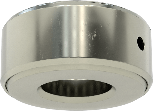Tek Parça Baskı Bilyalı Rulman, Ekranlı, 9/16" Mil Çapı için, 1-7/32" OD
