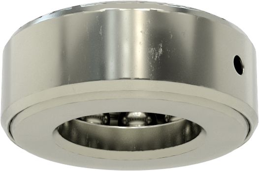 Tek Parça Baskı Bilyalı Rulman, Ekranlı, 13/16" Mil Çapı için, 1-15/32" OD