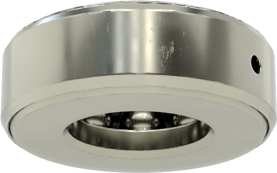 Tek Parça Baskı Bilyalı Rulman, Ekranlı, 15/16" Mil Çapı için, 1-27/32" OD