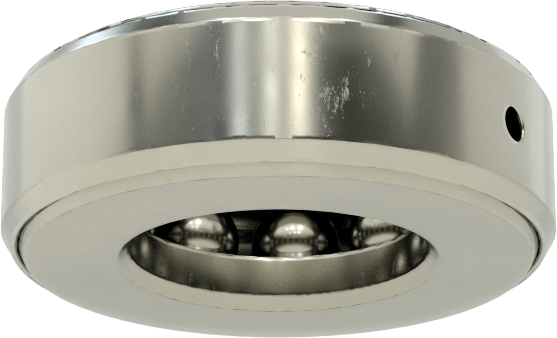 Tek Parça Baskı Bilyalı Rulman, Ekranlı, 1-1/16" Mil Çapı için, 1-31/32" OD