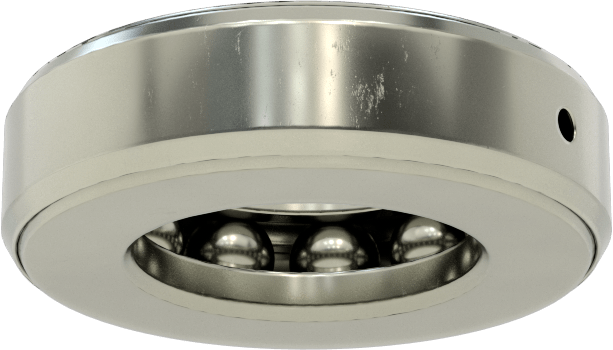 Tek Parça Baskı Bilyalı Rulman, Ekranlı, 1-11/16" Mil Çapı için, 2-31/32" OD