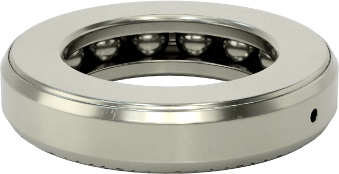 Tek Parça Baskı Bilyalı Rulman, Ekranlı, 2-1/2" Mil Çapı için, 3-31/32" OD