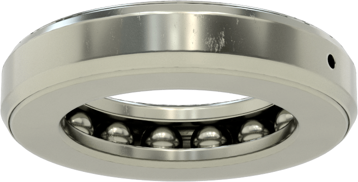 Tek Parça Baskı Bilyalı Rulman, Ekranlı, 3-1/4" Mil Çapı için, 4-31/32" OD