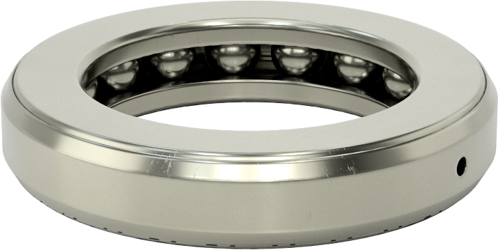 Tek Parça Baskı Bilyalı Rulman, Ekranlı, 3-1/2" Mil Çapı için, 5-7/32" OD