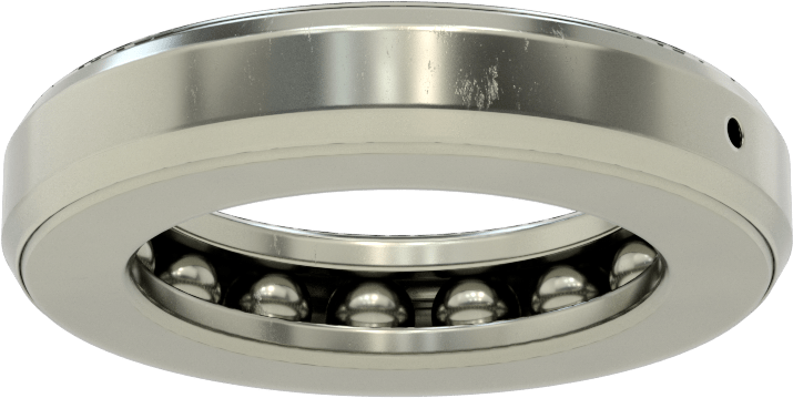 Tek Parça Baskı Bilyalı Rulman, Ekranlı, 3-1/2" Mil Çapı için, 5-7/32" OD