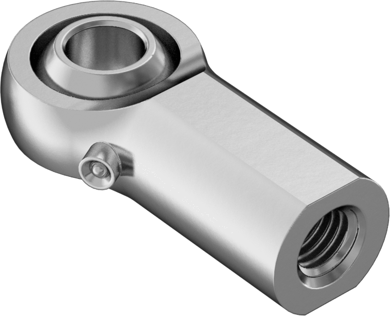 Yağlı Bilyeli Mafsal, Bağlantı Parçalı Çubuk Ucu, M10 x 1,5 mm İç Diş