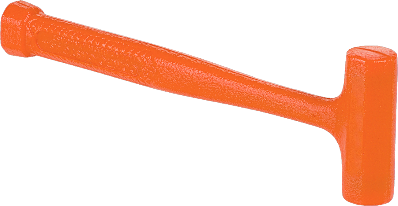 Yüksek Görünürlüklü Dead Blow Tokmak, 7/8" Çapında Poliüretan Kauçuk Yüzey, 5 oz. Baş Ağırlığı