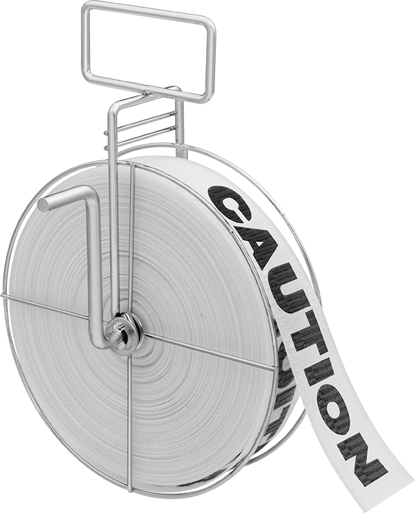 Wheel Dispenser (Shown with
Message Barrier Tape)