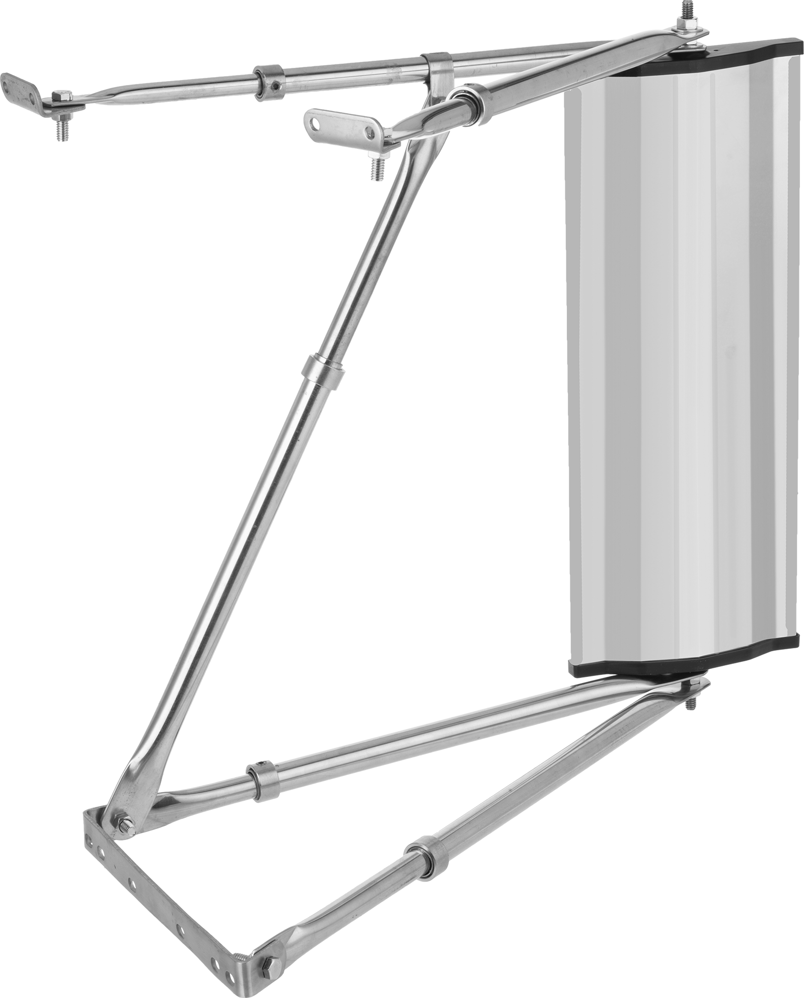 Teleskopik Kollu Güvenlik Aynası, Alüminyum Arkalı Cam, 16" x 6", 18 inç-23 inç Montaj Kolu Uzunluğu