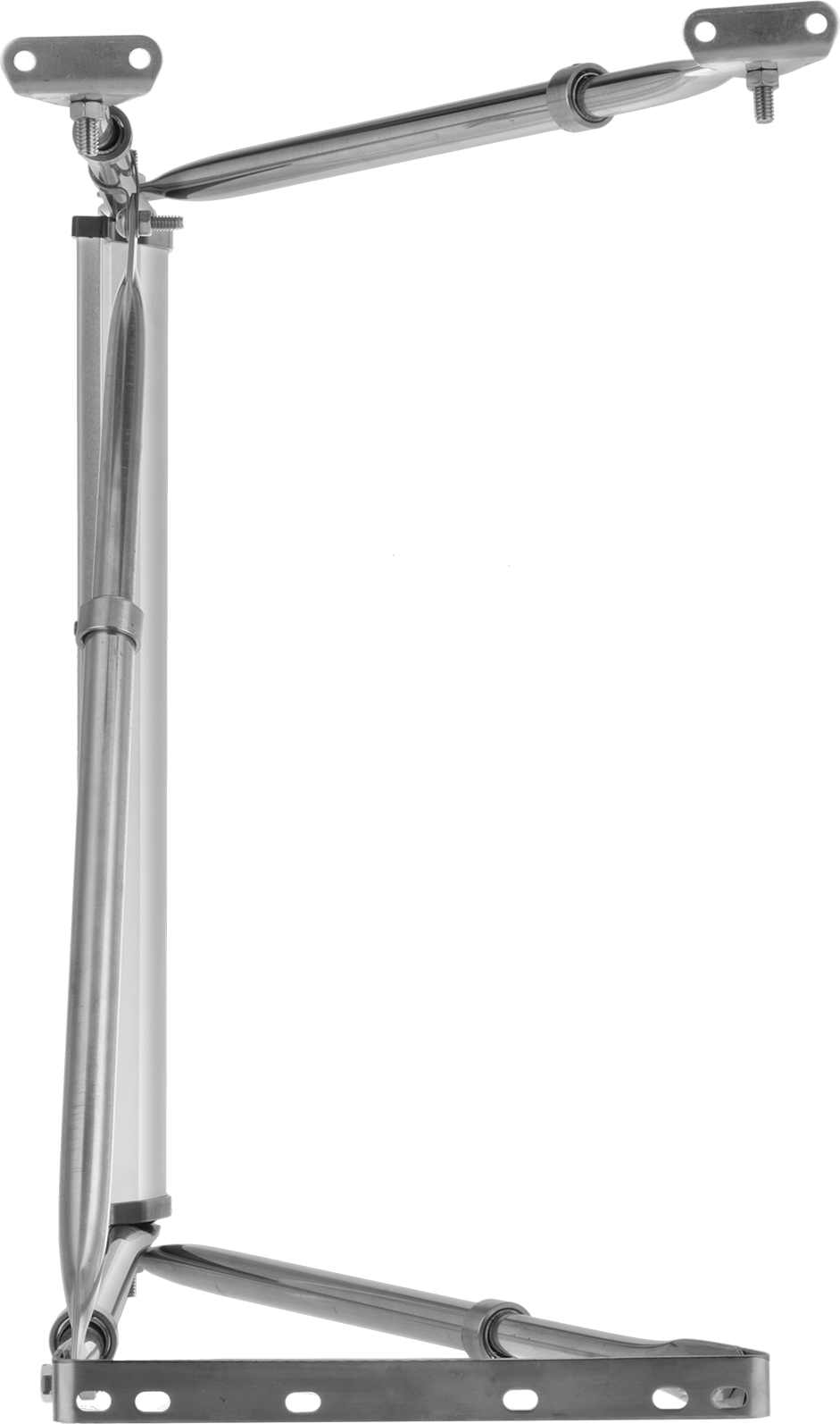 Teleskopik Kollu Güvenlik Aynası, Alüminyum Arkalı Cam, 16" x 6", 18 inç-23 inç Montaj Kolu Uzunluğu