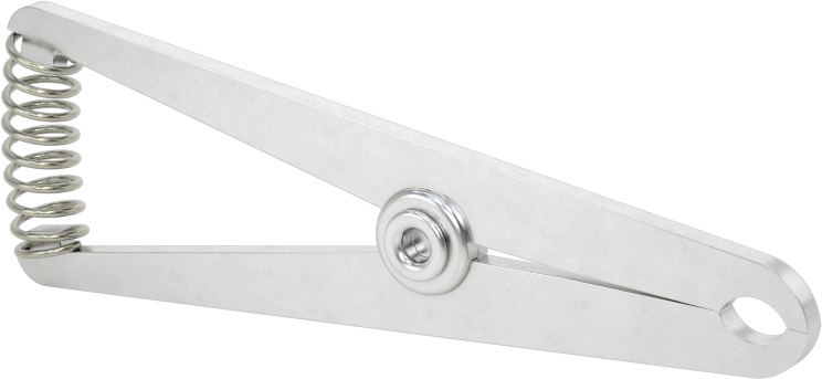 Minyatür Yaylı Kelepçe, Alüminyum, Düz Tutamak, 1/4" Maksimum Açıklık