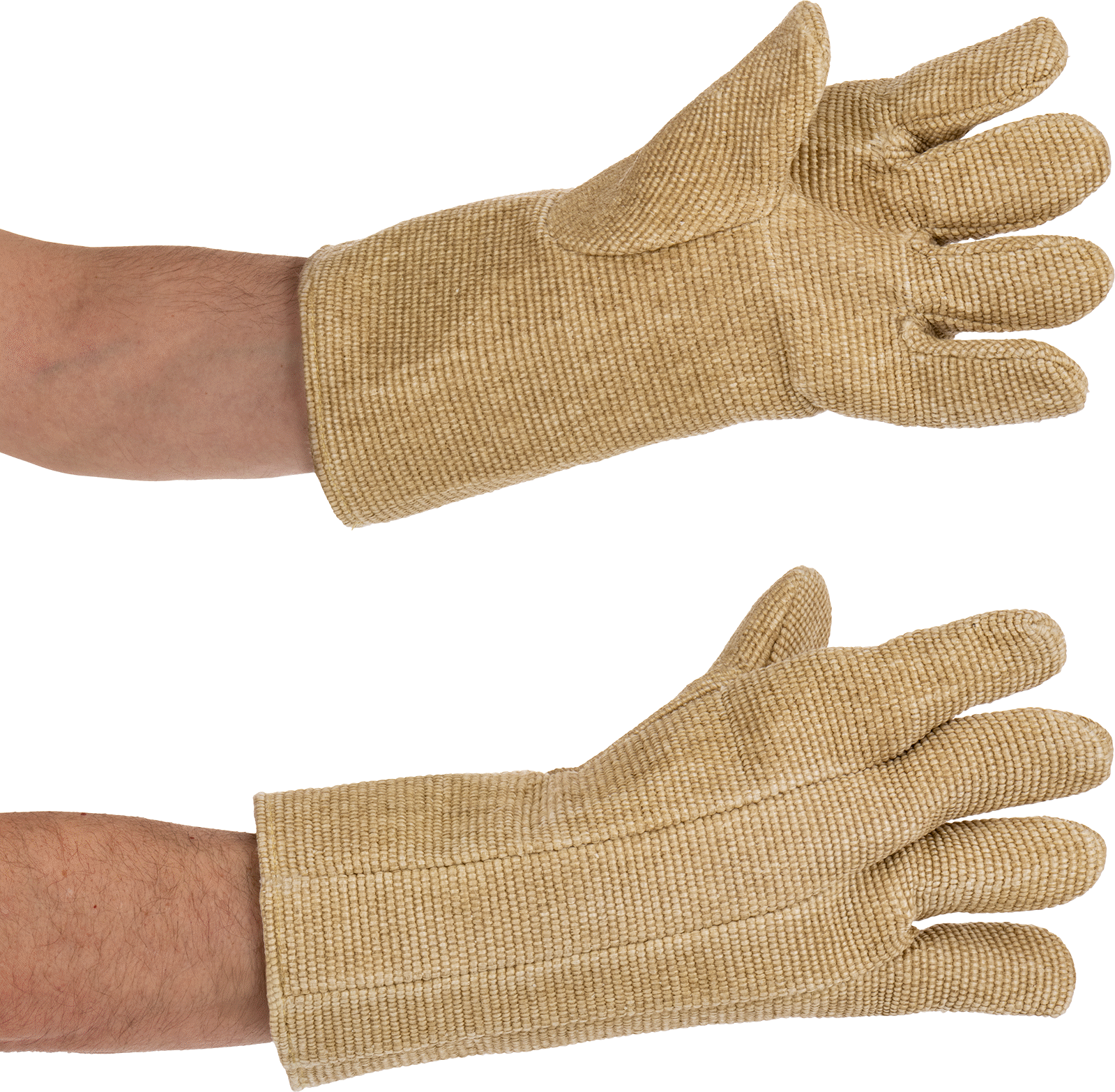 Aşırı Isıya Dayanıklı Kıyafetler, Zetex Plus Kumaş Eldivenler, 1800°F Maksimum, 14" Uzunluk