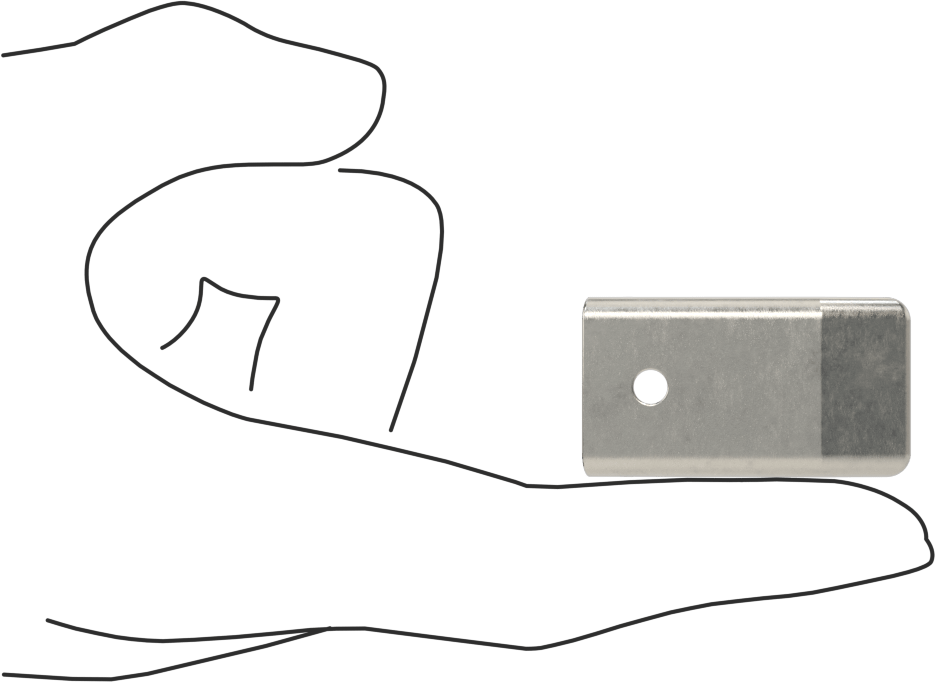 Çekme Mandalı, Vida ile Sabitleme, 304 Paslanmaz Çelik, 1-5/8“ Uzunluk x 15/16” Genişlik