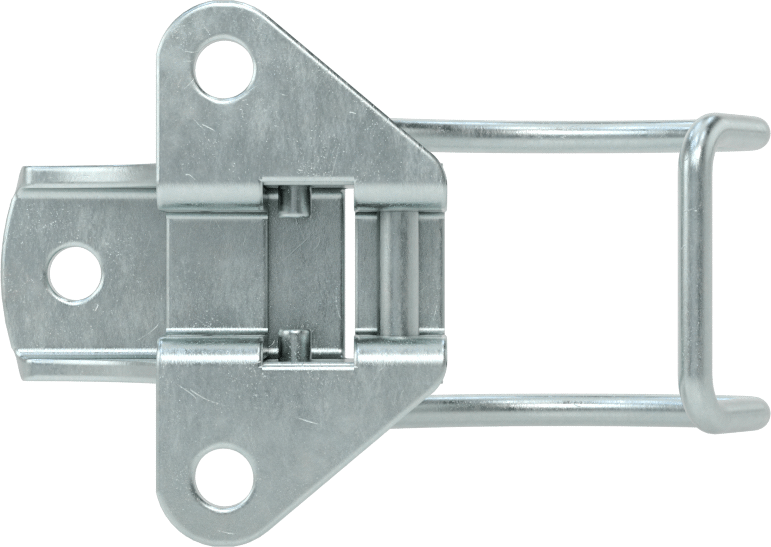 Çekme Mandalı, Çakmasız, Çinko Kaplı Çelik, 2-3/16" Uzunluk, 1-1/2" Genişlik