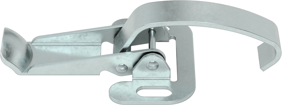 Çekme Mandalı, Çakmasız, Çinko Kaplı Çelik, 4-7/8“ Uzunluk x 2-3/8” Genişlik