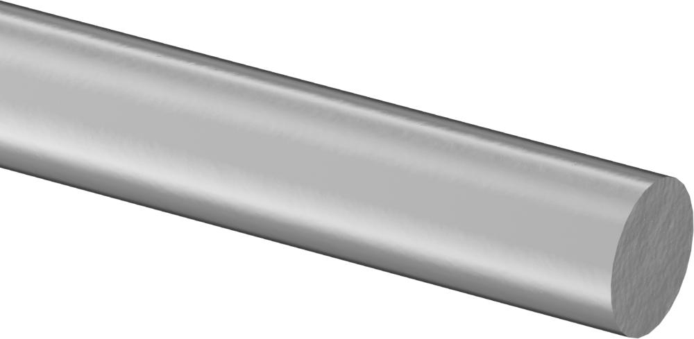 Yüksek Mukavemetli Molibden Çubuk, 1/2" Çap, 3 Fit Uzunluk