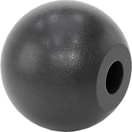 Bilyalı Topuz, 1/4" Dişsiz Delik Çapı ile