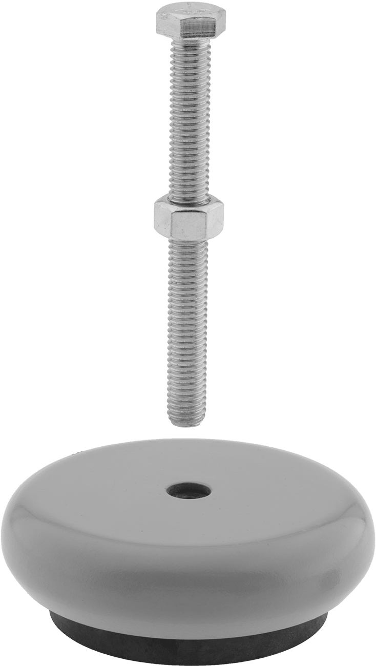 Kolay Kurulum Titreşim Sönümleyici Dengeleme Montajı, 3/4"-10 Dişli Saplama ile, 10000 lbs. Kapasite, Rigid