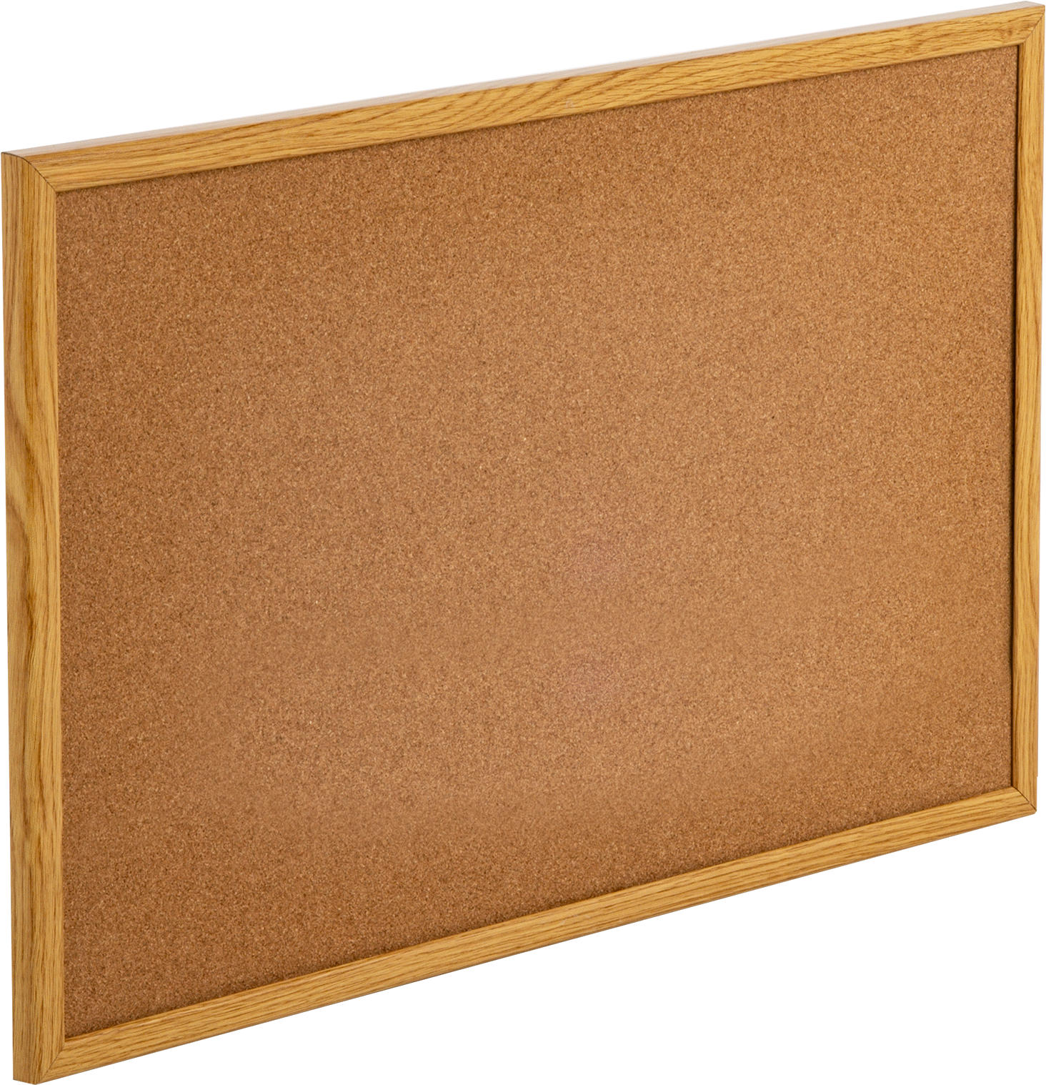 Meşe Çerçeveli 36“ Genişlik x 24” Yükseklik Mantar İlan Panosu