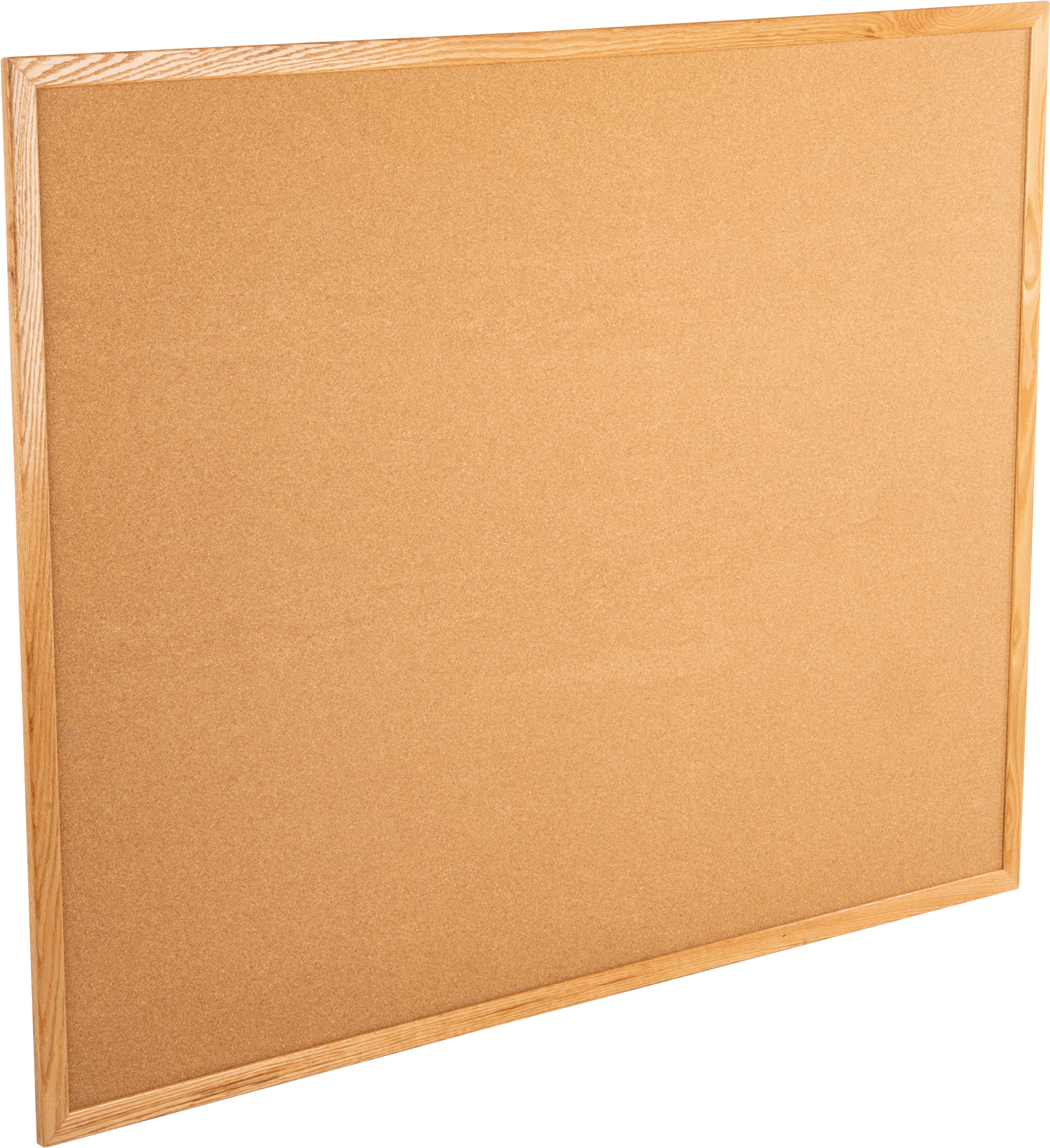 60“ Genişlik x 48” Yükseklik Meşe Çerçeveli Mantar Pano