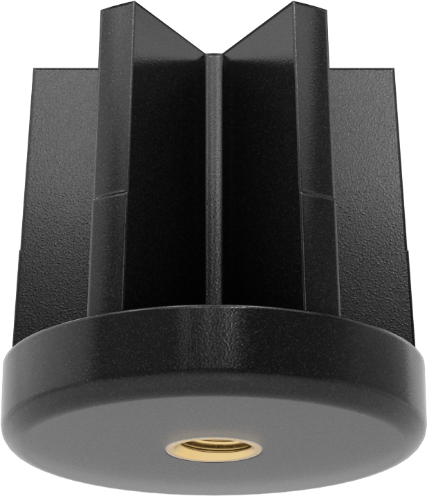 Yüksek Kapasiteli Presle Takılan Seviyeleme Montaj Ucu, 2“ Dış Çap x 1-7/8” İç Çap Ayak için, 3/8"-16 Diş Boyutu