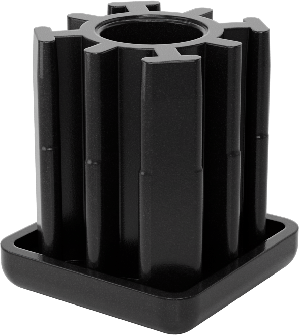 Yüksek Kapasiteli Presle Takılan Seviyeleme Montaj Ucu, 1-1/2“ Dış x 1-5/16” İç Kare Ayak için, M16 x 2 mm Boyut