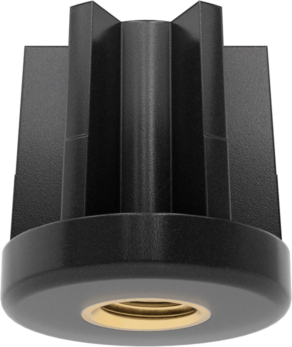 Yüksek Kapasiteli Presle Takılan Seviyeleme Montaj Ucu, 1-11/16“ Dış Çap x 1-9/16” İç Çap Bacak için, 5/8"-11 Diş Boyutu