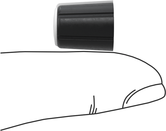 Comfort-Grip TPE Gösterge Düğmesi, 14 mm Yükseklik