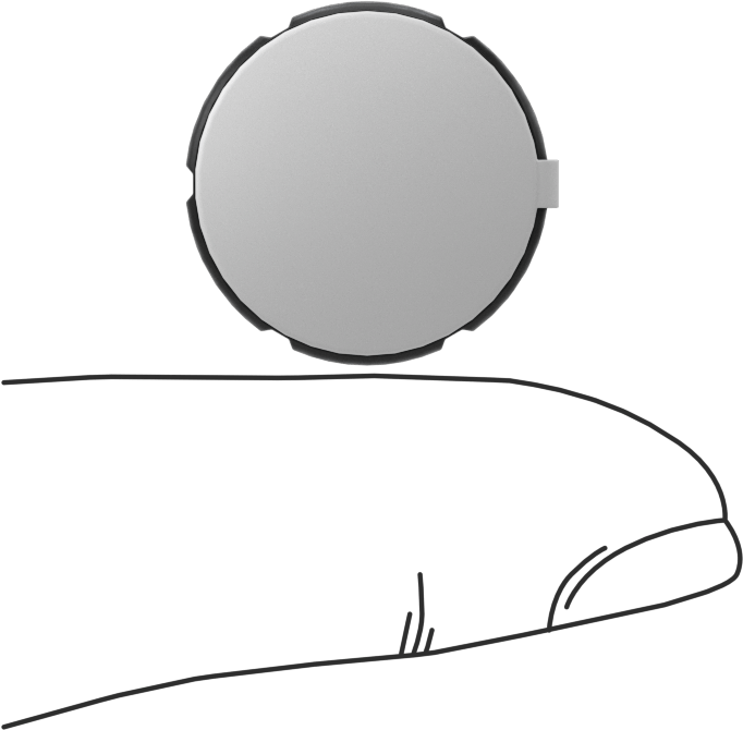 Comfort-Grip TPE Gösterge Düğmesi, 18 mm Yükseklik