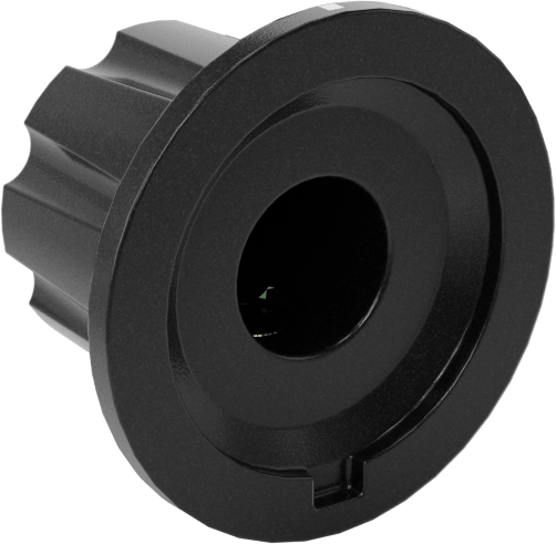 Fenolik Gösterge Düğmesi, Yuvarlak Miller için, 3/4" Çaplı Başlık, 8-32 Ayar Vidası