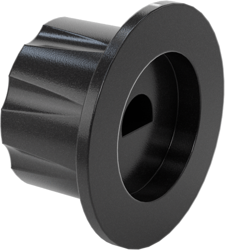 Fenolik Gösterge Düğmesi, D Şeklindeki Şaftlar için, Yuvarlak, 1-1/8“ Çap, 5/8” Yüksek Başlık