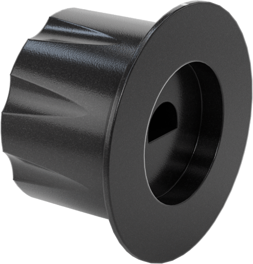 Fenolik Gösterge Düğmesi, D Şeklindeki Şaftlar için, Yuvarlak, 1-1/4“ Çap, 3/4” Yüksek Başlık