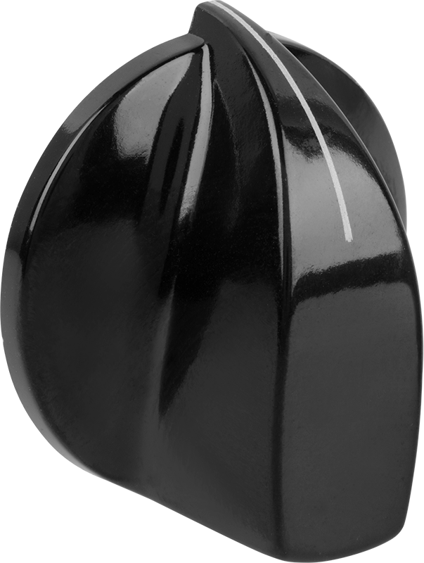 Fenolik Gösterge Düğmesi, Yuvarlak Miller için, 1-1/8" Çapında Başlık, 8-32 Ayar Vidası