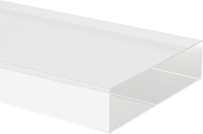 Yüksek Sıcaklık Yarı Şeffaf Silikon Kauçuk Şerit, 1" x 36", 1/4" Kalınlık