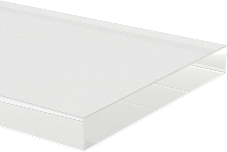 Yüksek Sıcaklık Yarı Şeffaf Silikon Kauçuk Şerit, 2" x 36", 1/4" Kalınlık