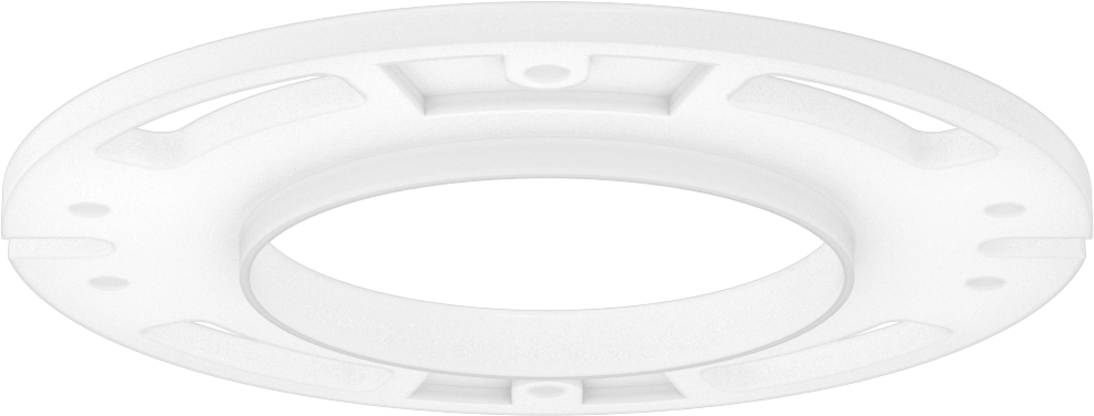Tuvalet Montaj Flanşı Ara Parça Kiti, PVC, 1/4" Kalınlık