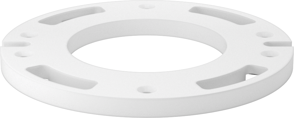 Tuvalet Montaj Flanşı Ara Parça Kiti, PVC, 7/16" Kalınlık